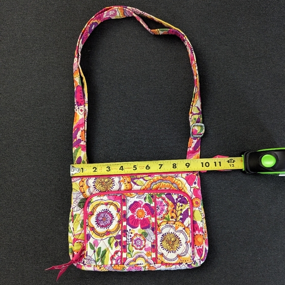 Vera Bradley Pink Floral Print Crossbody Purse - Picture 4 of 7